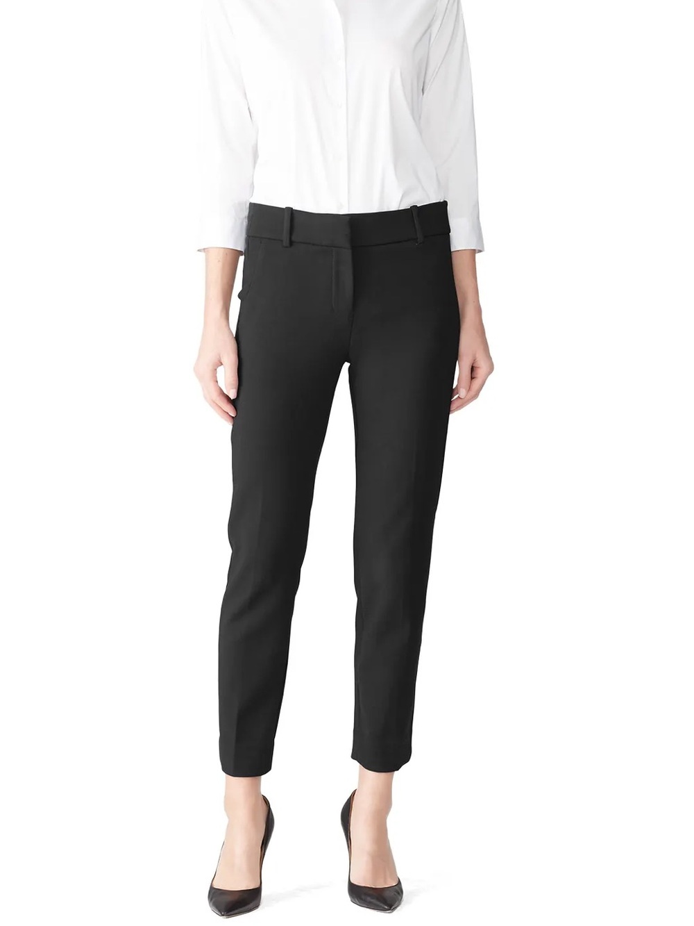 GUC J Crew High Rise Cameron Pant in Four Season Stretch (Black), Size 6